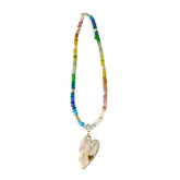 Gemelli Farrah Beaded Heart Necklace