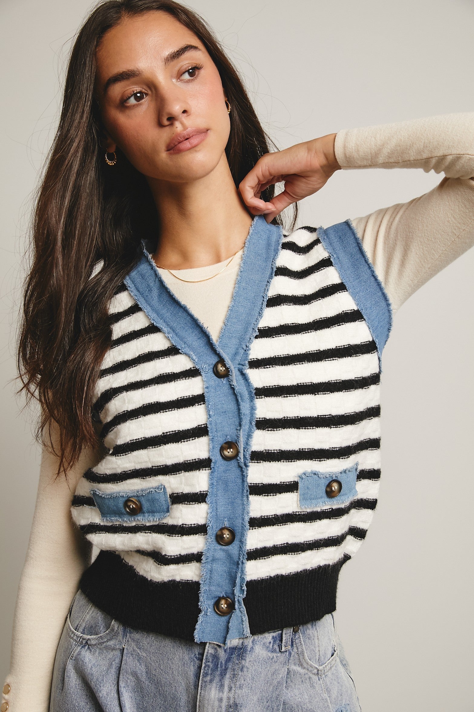 Forte Denim Knit Vest