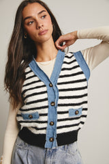 Forte Denim Knit Vest