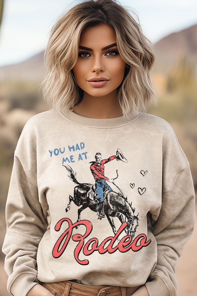 HRT&LUV You Had Me At Rodeo Sweatshirt