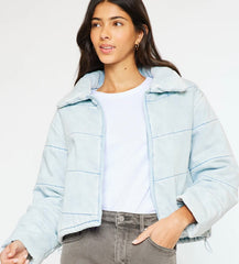 Luciana Denim Puffer Jacket