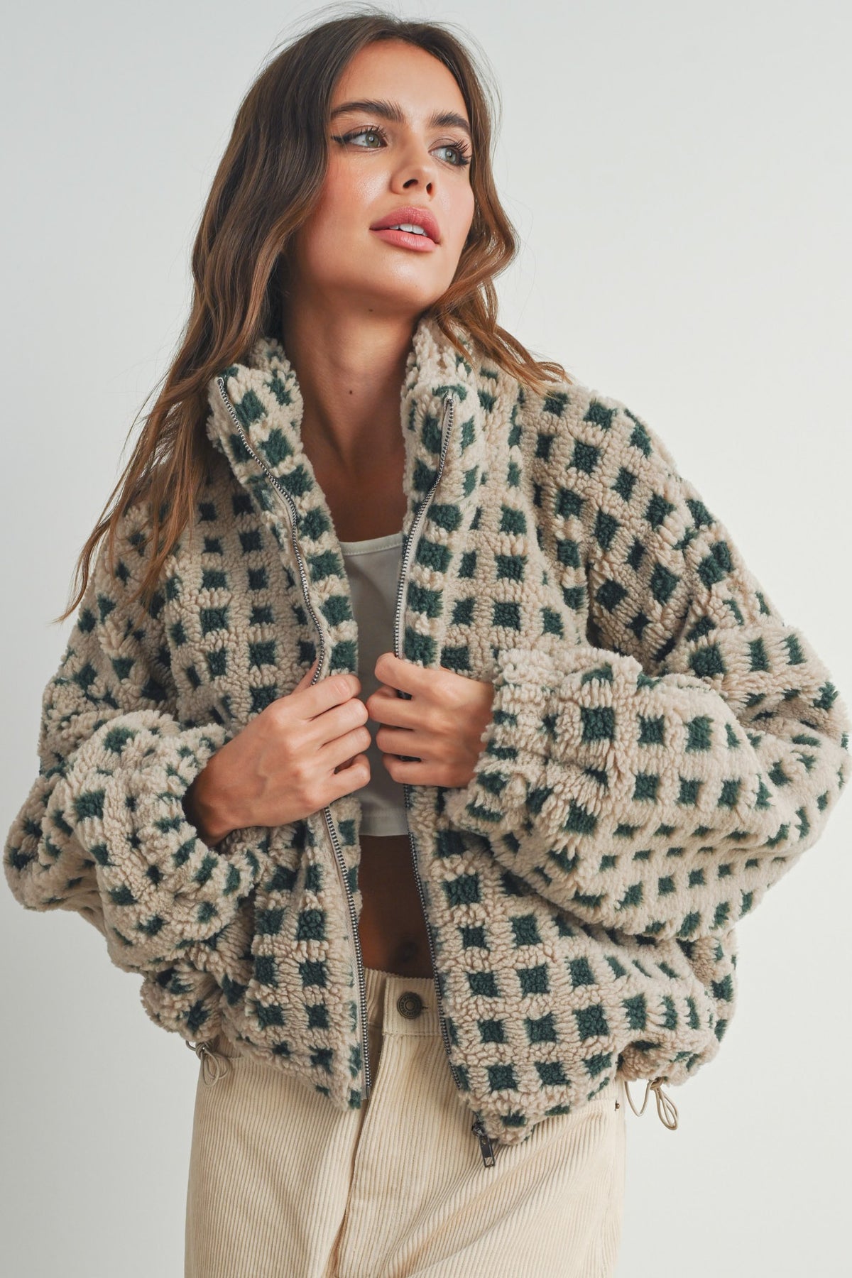 Butter Melon Sherpa Jacket