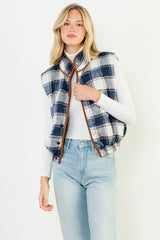 THML Plaid Puffer Vest