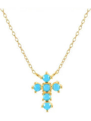 HJane Turquoise Cross Necklace