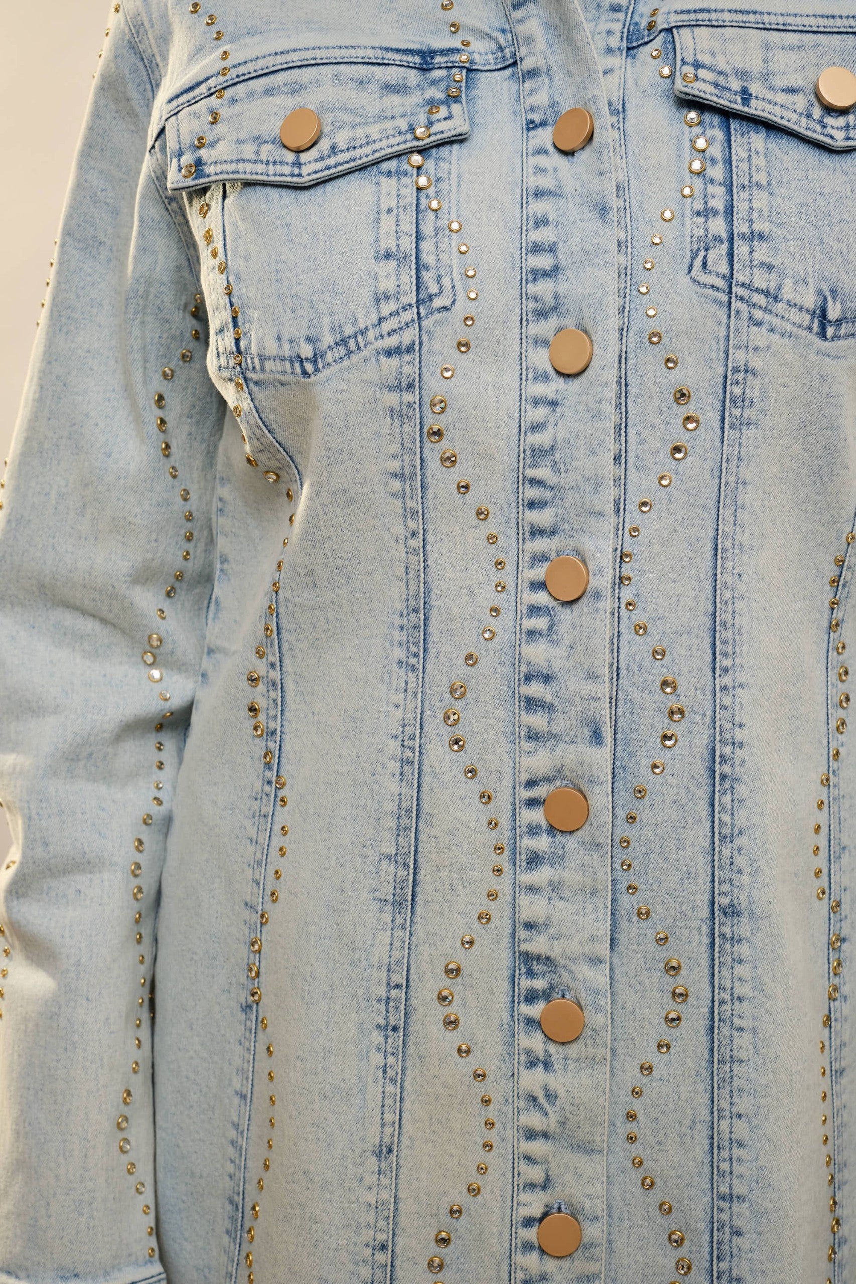 Blue B Denim Rhinestone Dress
