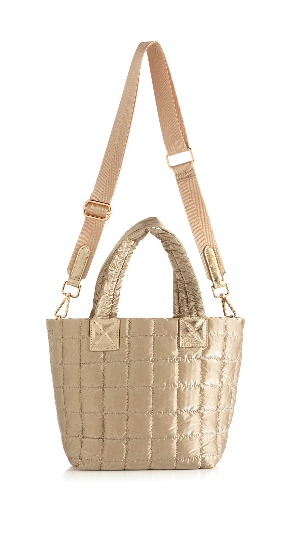 Logan Mini Cross-Body Travel Tote Gold