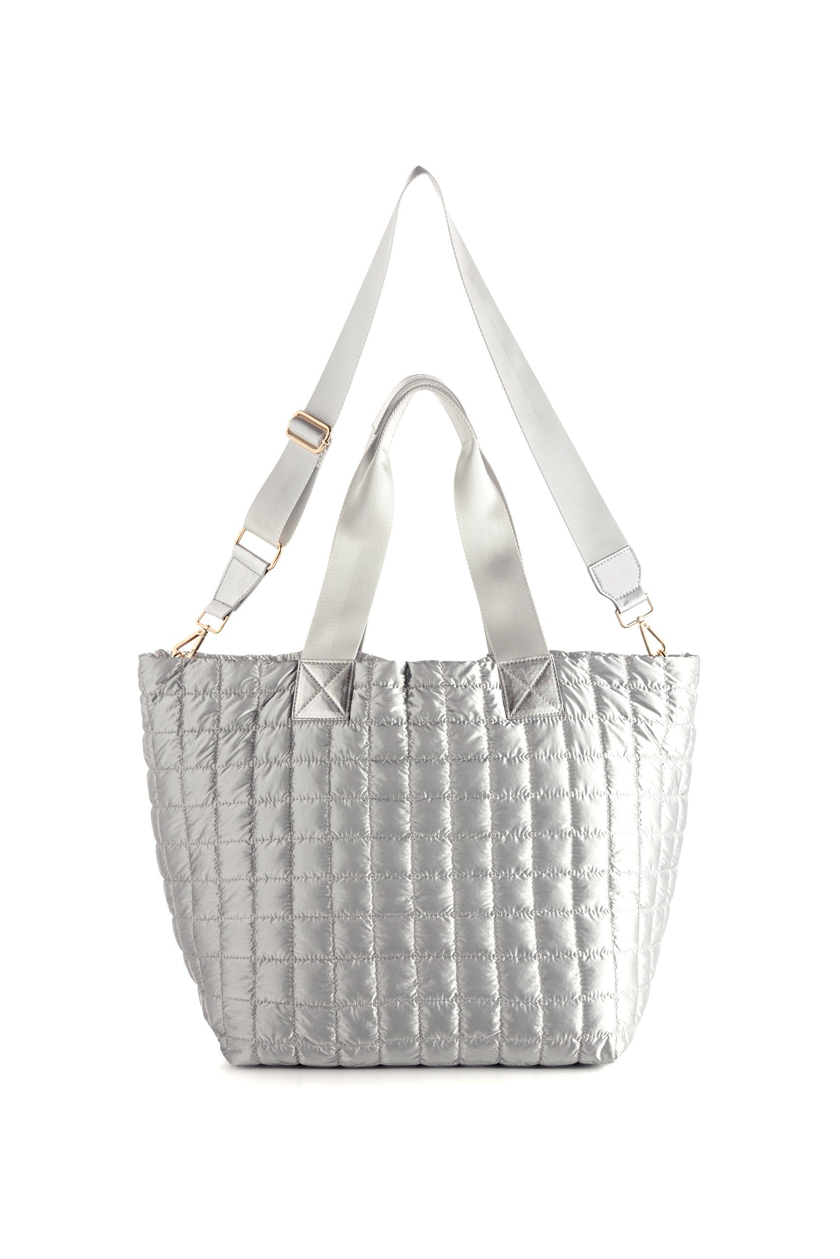 Logan Large Travel Tote Silver
