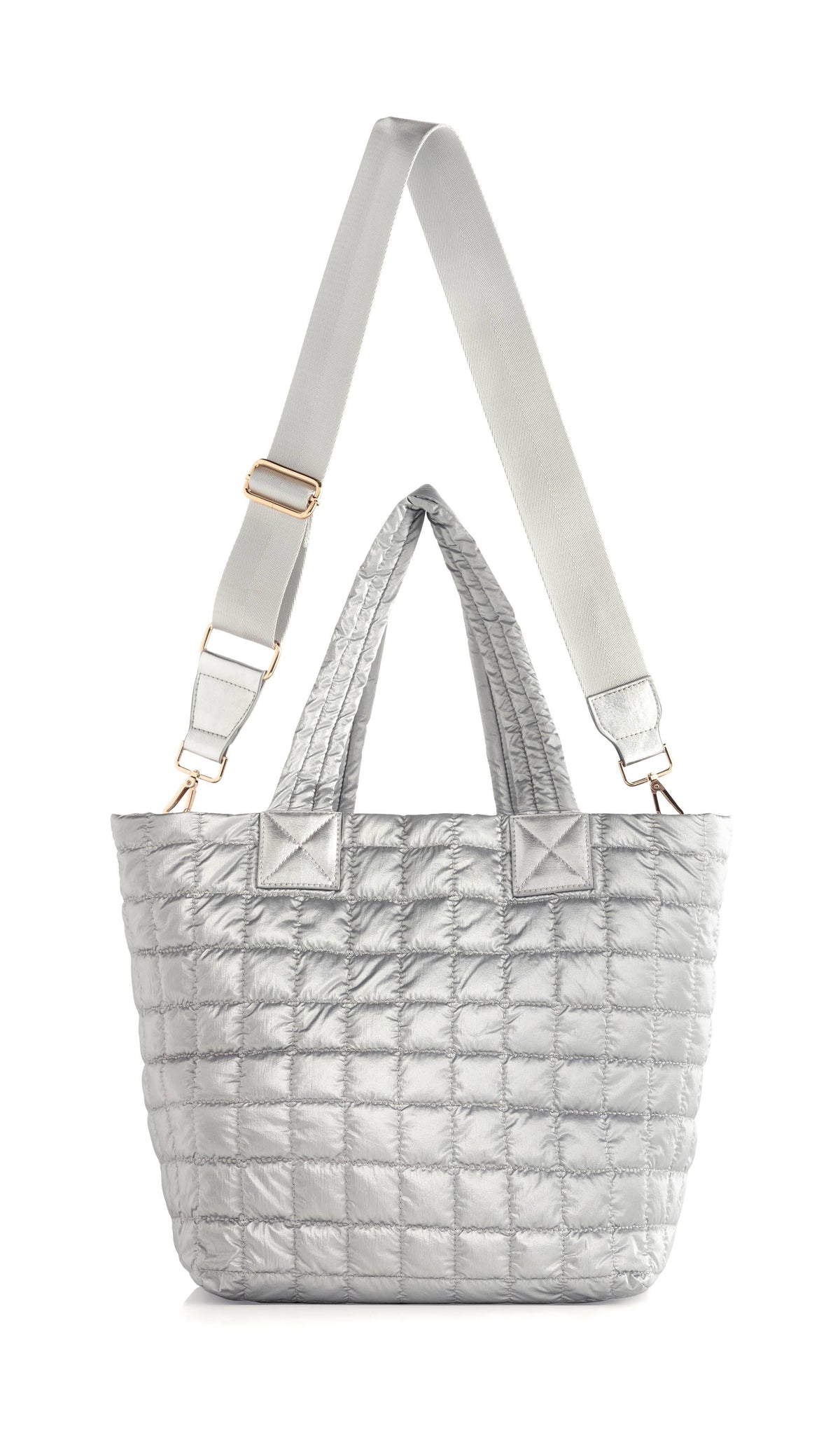 Logan Medium Tote Silver