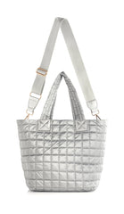 Logan Medium Tote Silver