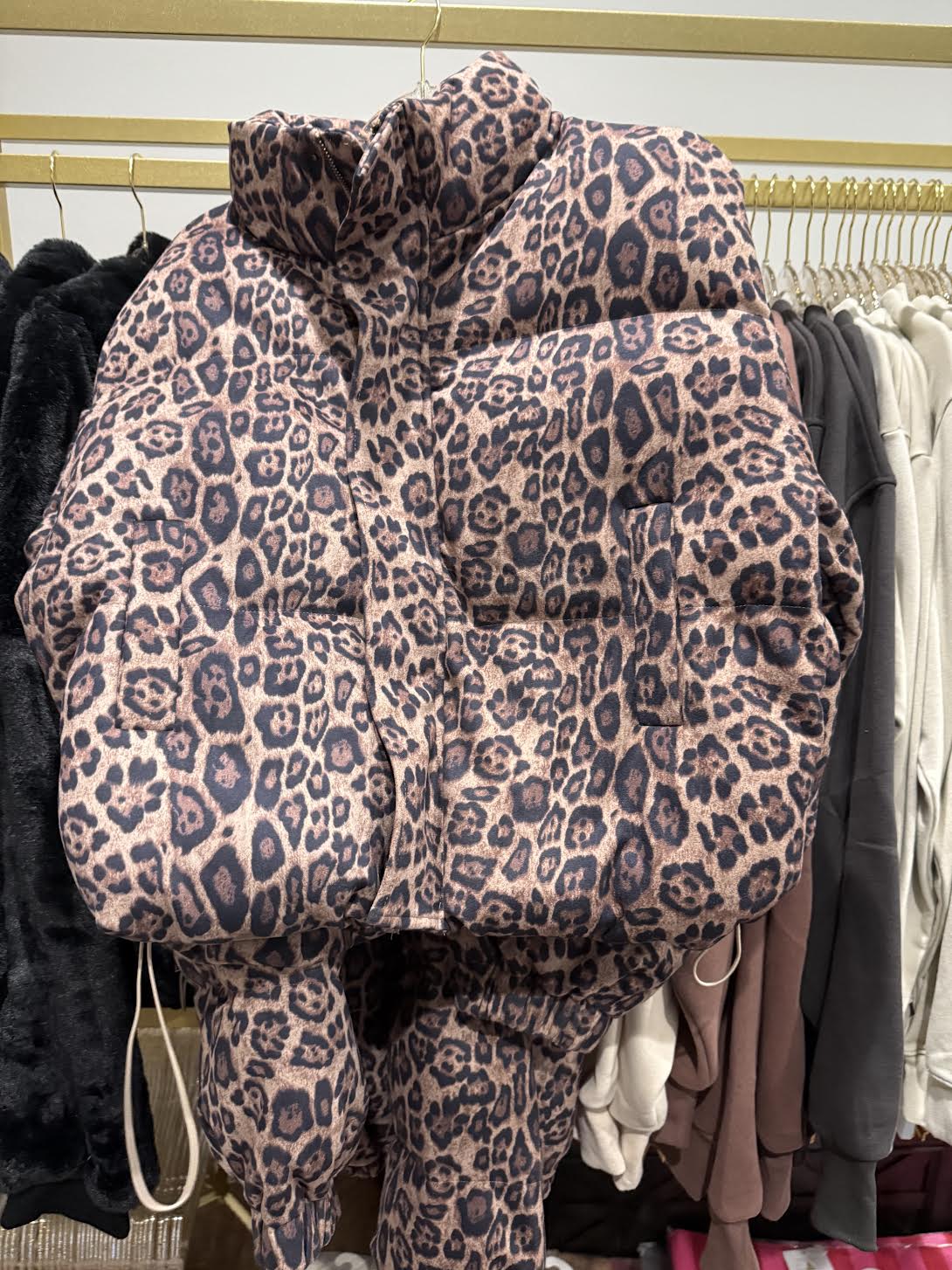 Leopard Puffer Jacket