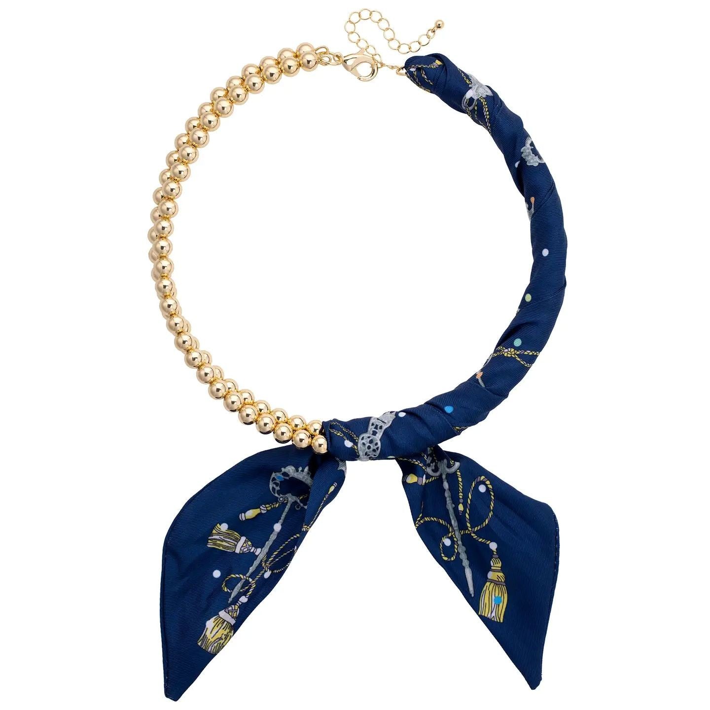 Beaded Scarf Necklace