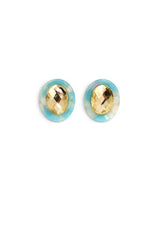 Linny Co Olivia Statement Earrings Oval
