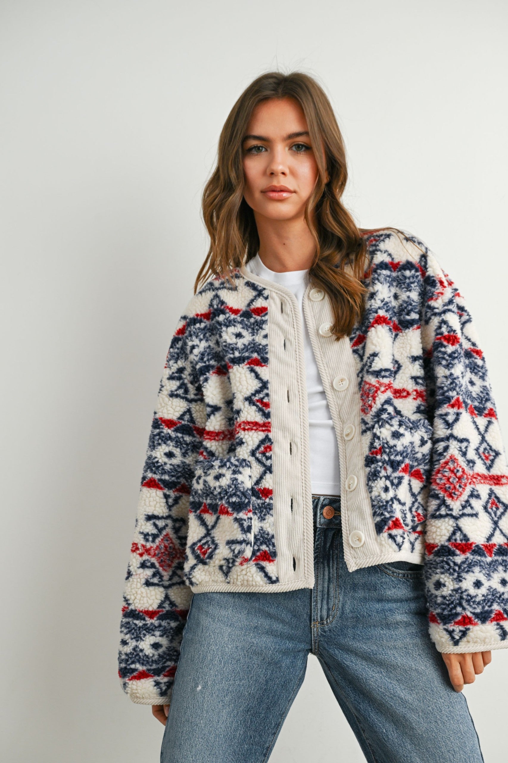 Butter Melon Sherpa Jacket