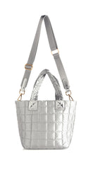Logan Mini Cross-Body Travel Tote Silver