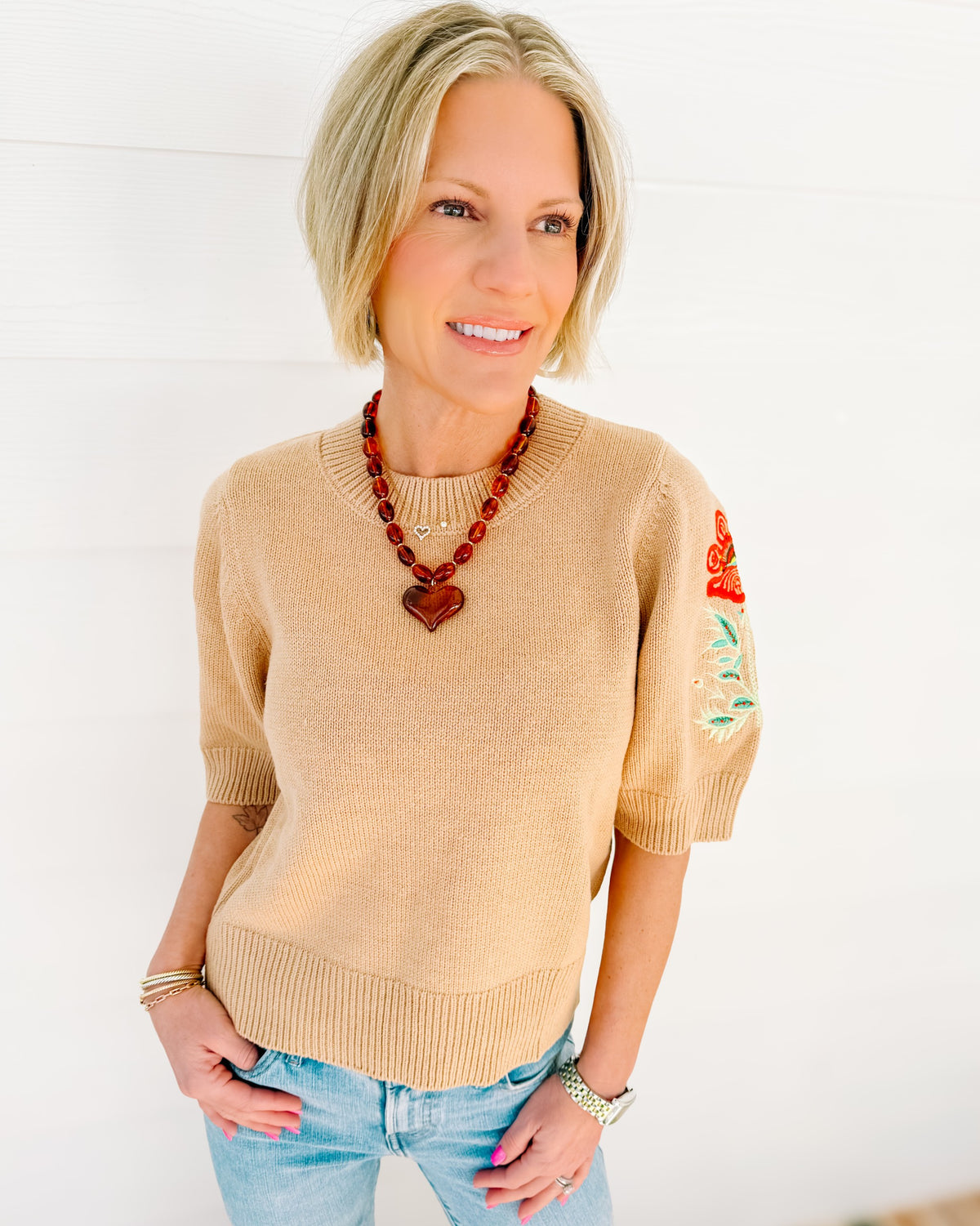 Entro Embroidered Sweater