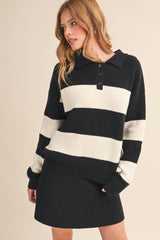Klesis Striped Sweater Set