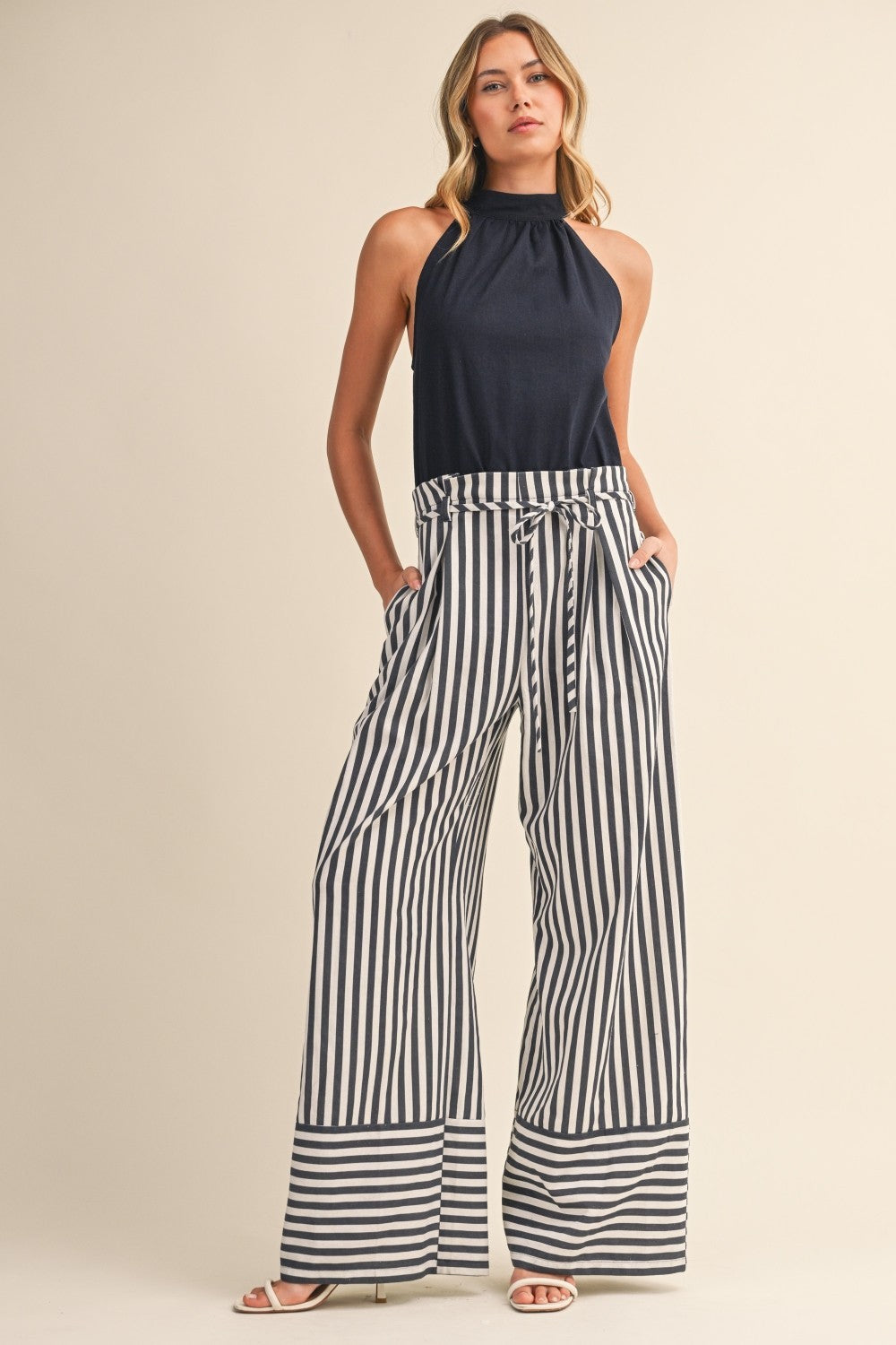 Klesis Striped Pant Jumpsuit