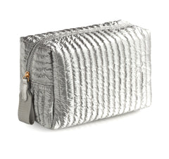 Logan Large Cosmetic Pouch Silver
