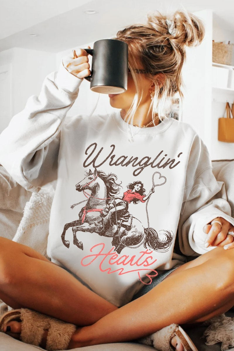 HRT&LUV Wranglin Hearts Sweatshirt