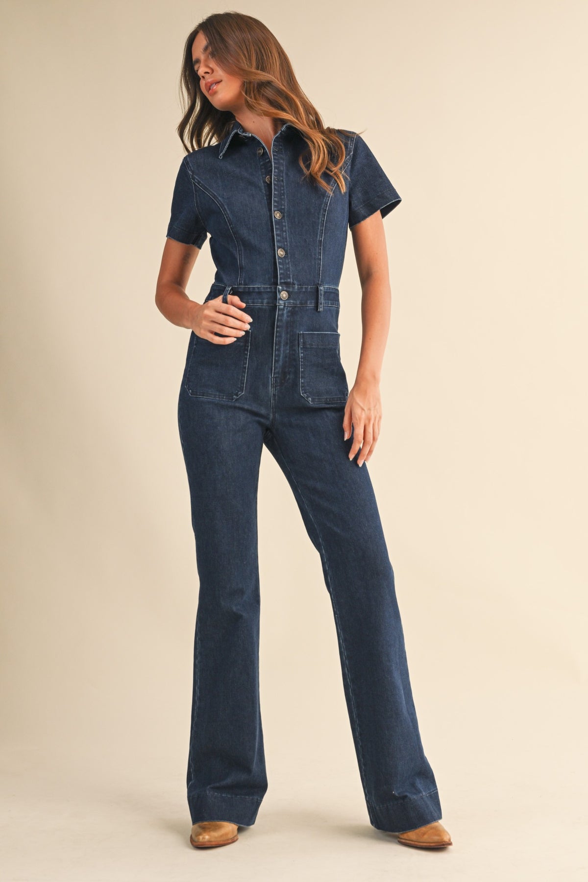 Klesis Dark Denim Jumpsuit