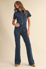 Klesis Dark Denim Jumpsuit
